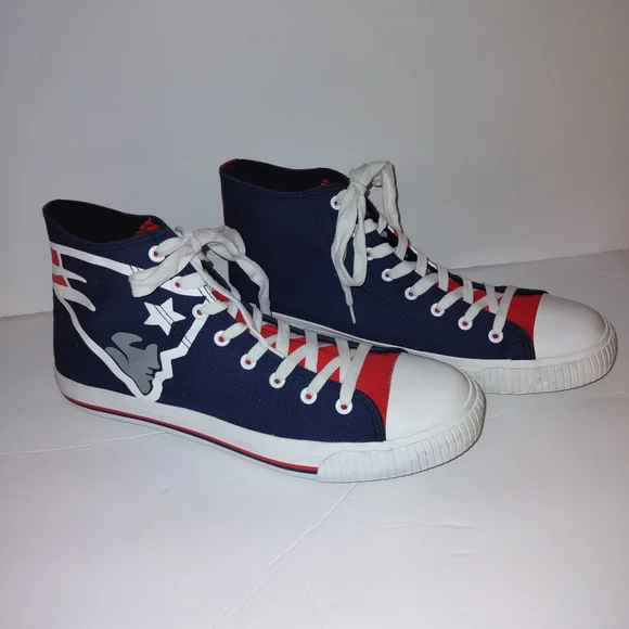 New England Patriots high top sneakers
